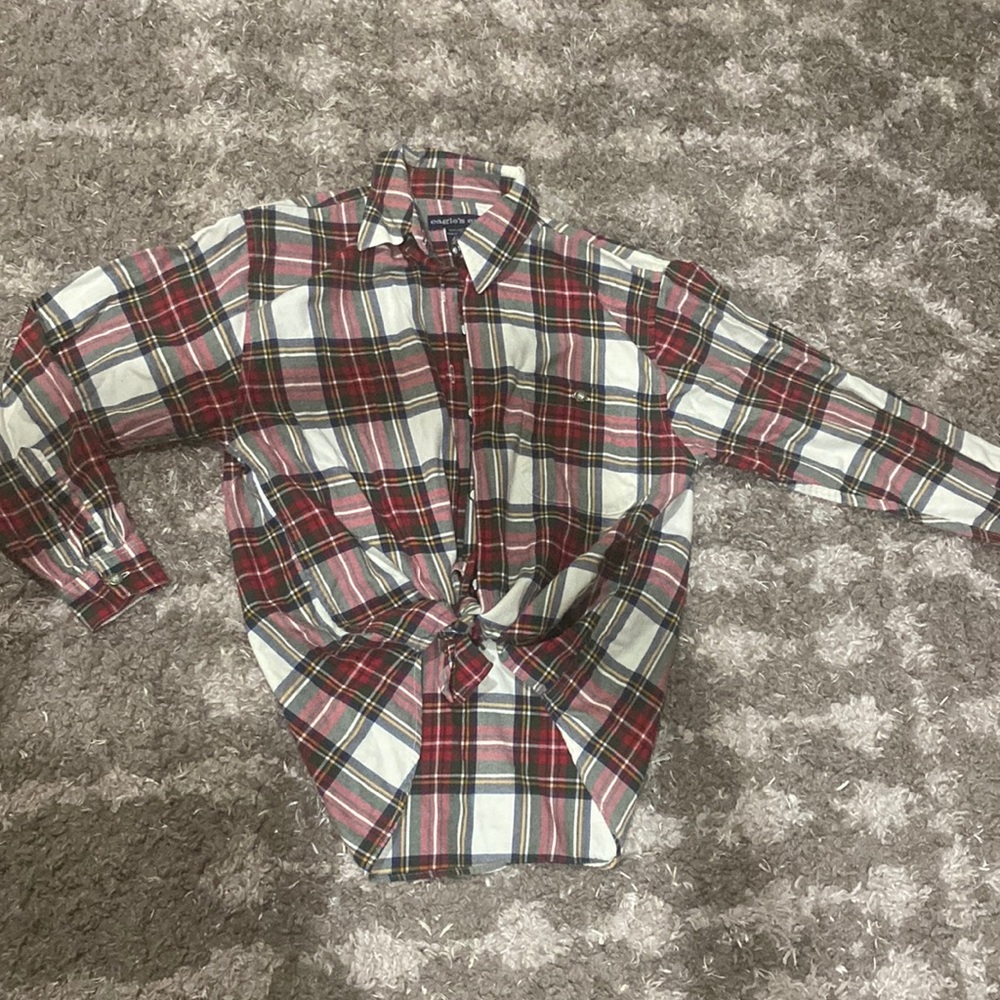Plaid button down